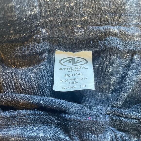 ATHLETIC Bundle of 2 Small Heather Blue Gym Shorts Drawstring - Picture 4 of 5